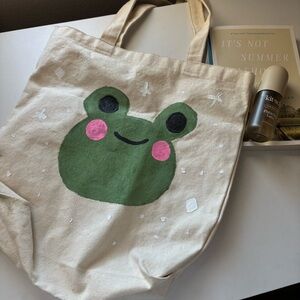 𐙚 Hand Painted Tote Bag 🐸